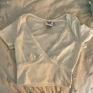 White princess Polly tee